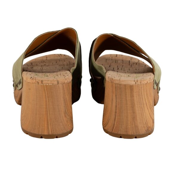 Kork-Ease Women's Tatum Leather 2-3/4" Heel Slide Sunflower Platform Sandals 10M - Picture 3 of 13